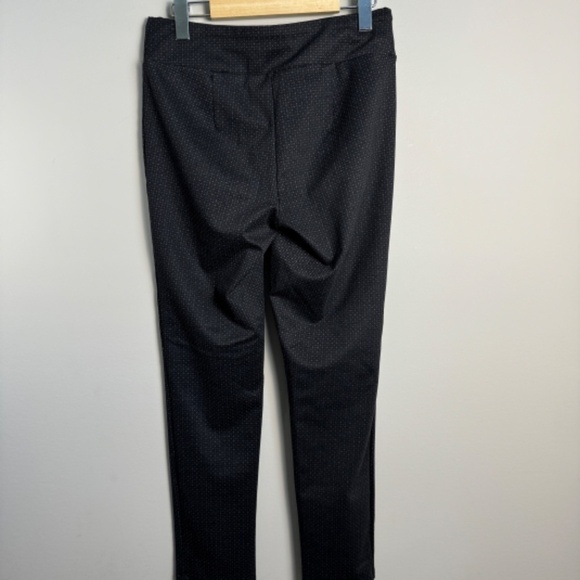 Studio Point Women's Black Allover Dot Pattern Legging Dress Pants Size Medium - Picture 4 of 13